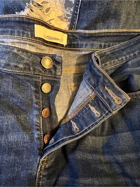 Maurices Men's Blue Straight Leg Jeans with Button Fly
